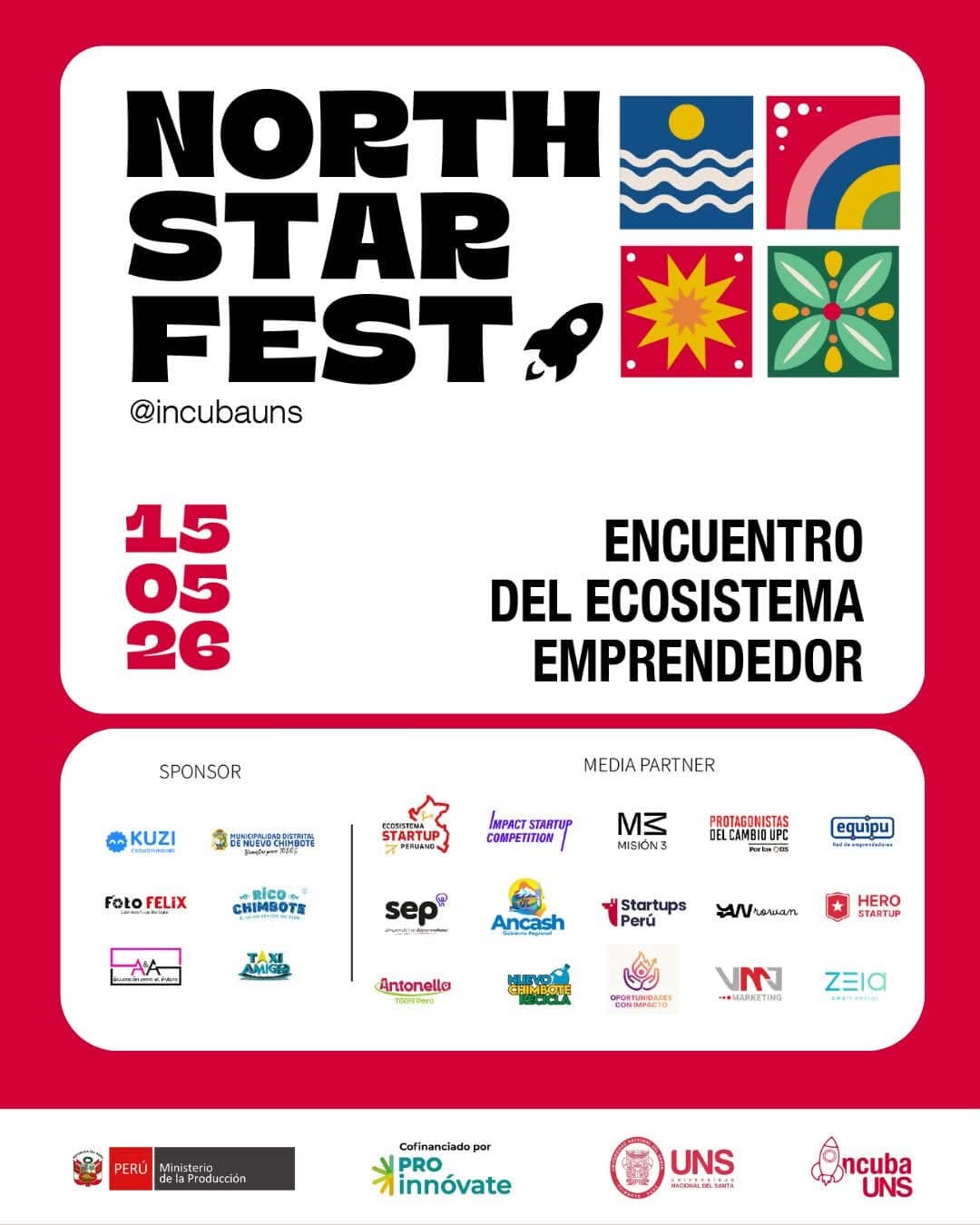 Pieza oficial de North Star Fest que incluye a SEP como media partner