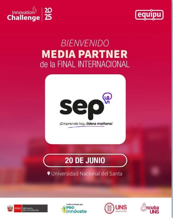 Pieza oficial de Innovation Challenge que presenta a SEP como media partner